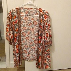Boho flower cardigan